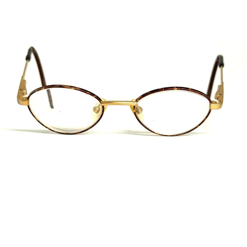 Silver Dollar LA 710 Gold Tortoise Oval Eyeglass Frames Cable Temples 125 01070